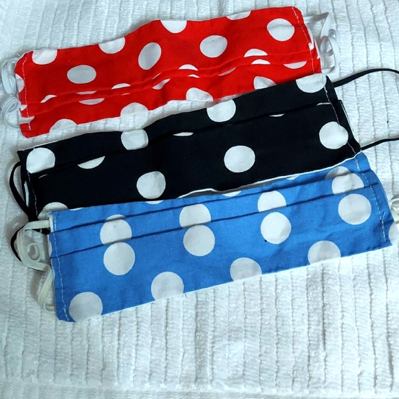 Accessories - Face Mask 3pk-Poka Dots